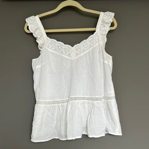 Sezane white tank top 38